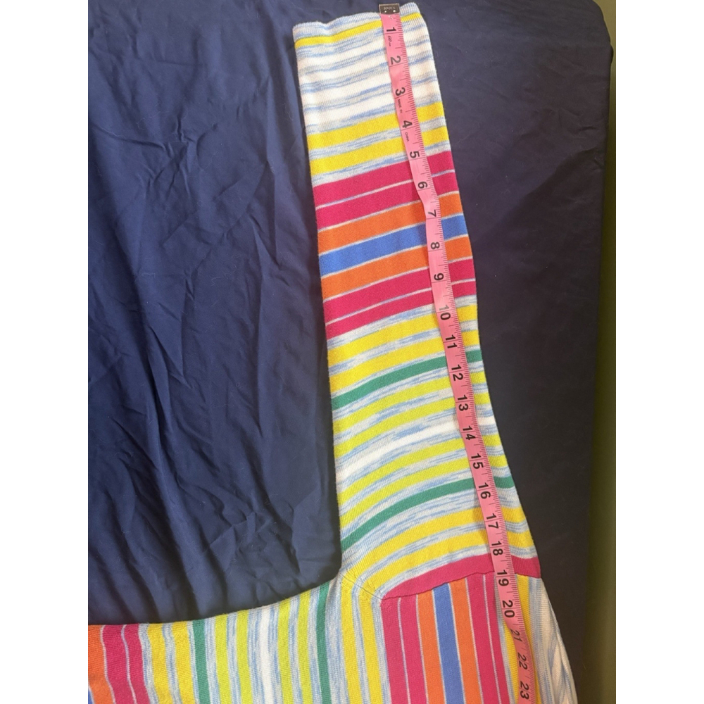 Soft Surroundings PXL Rainbow Stripe Knit Sweater Long Sleeve Colorful Pastel - Picture 6 of 6